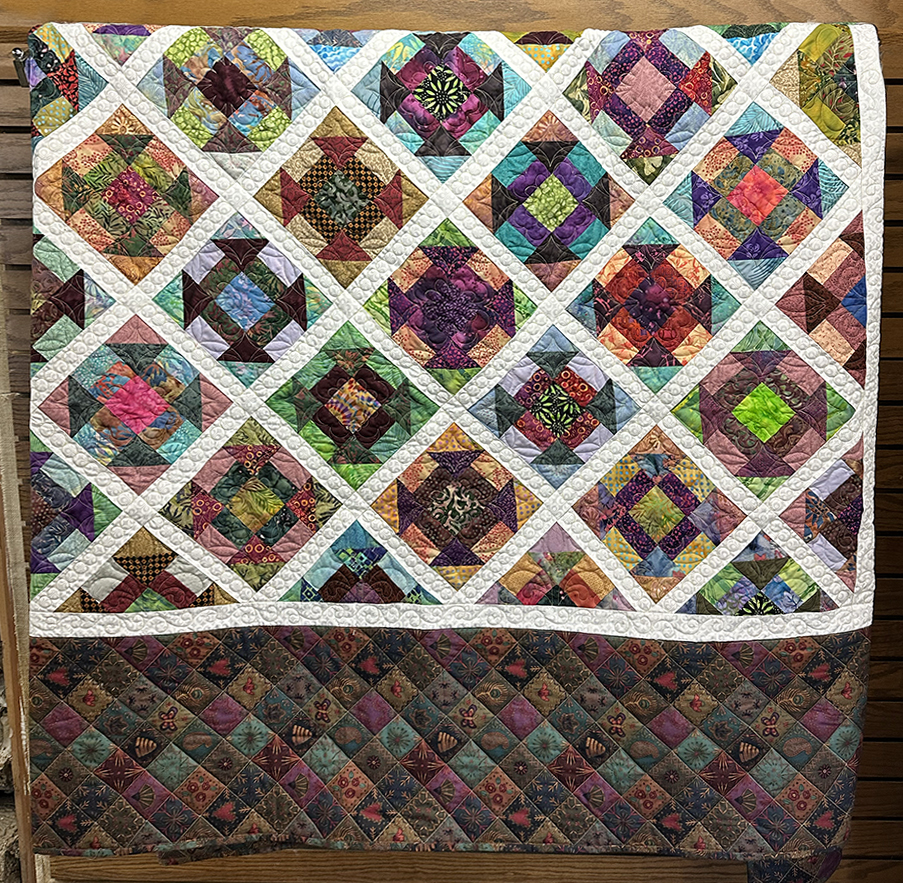 Quilt on display